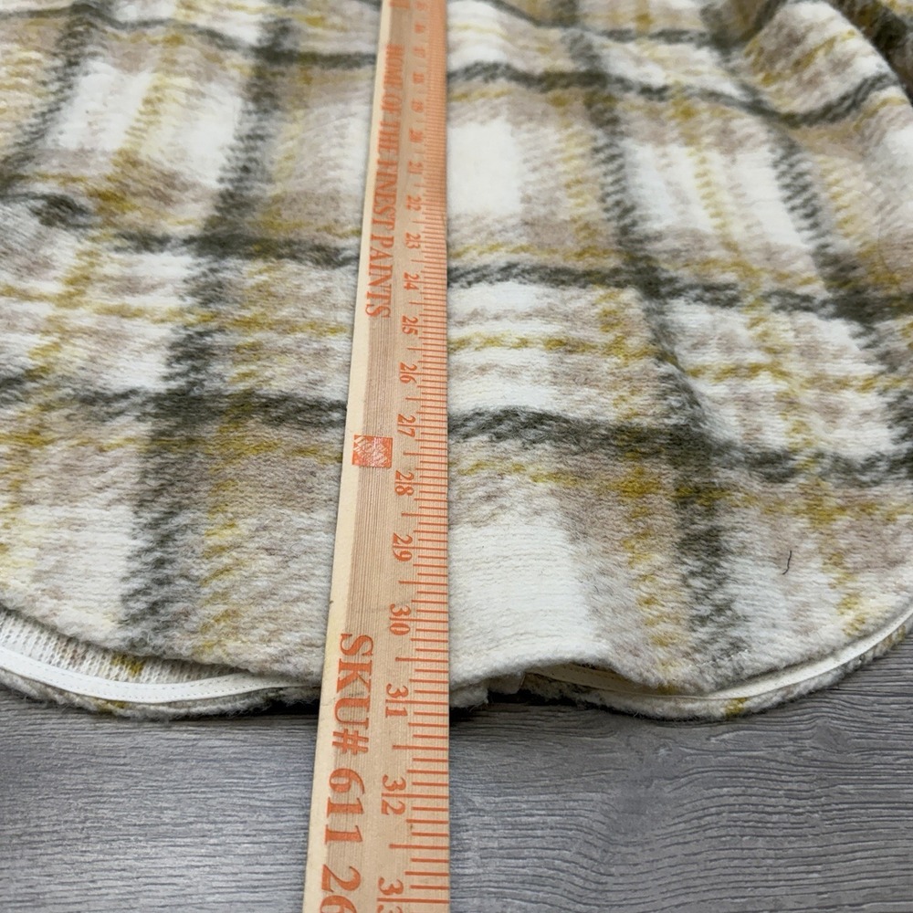 Wilfred Free Ganna Shirt Jacket Womens Small Plaid Wool Shacket Aritzia - Picture 12 of 12